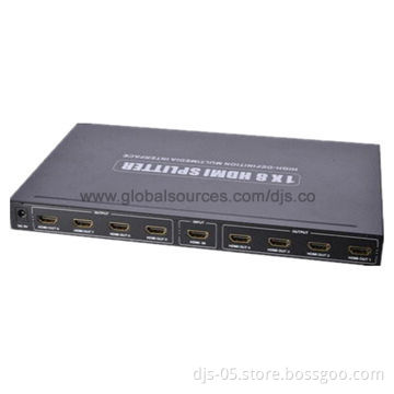 HDMI 1x8 HDBaseT Splitter with 3D, Full HD 1080p, 4kX2k, IR Supported